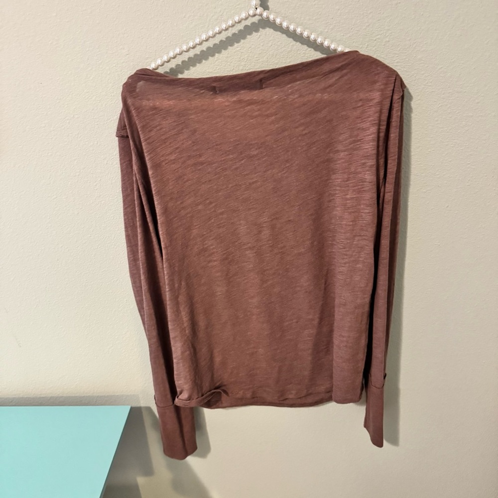 We The Free Chocolate Long Sleeve Top - Picture 3 of 3
